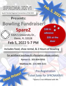 SFRCNA XXVI Bowling Fundraiser @ Sparez